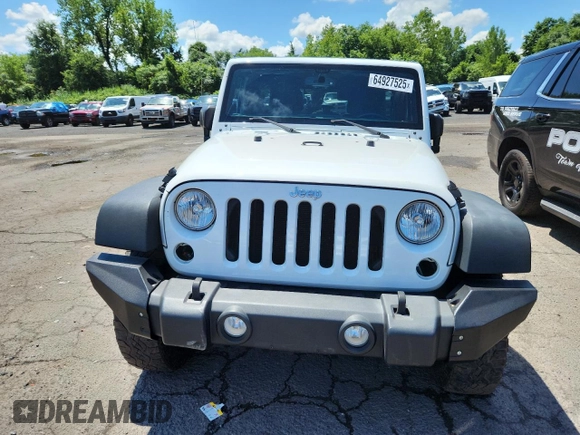 2015 Jeep Wrangler Unlimited Freedom with VIN 1C4HJWDGXFL755528, listed as a Copart auction lot 64927525 with 111,096 mi miles and Salvage title. Bid and sale history available at DreamBid. Image 5.