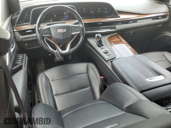 2021 Cadillac Escalade Luxury with VIN 1GYS4AKL3MR232470, listed as a Copart auction lot 51305355 with 94,916 mi miles and Salvage title. Bid and sale history available at DreamBid. Image 8.