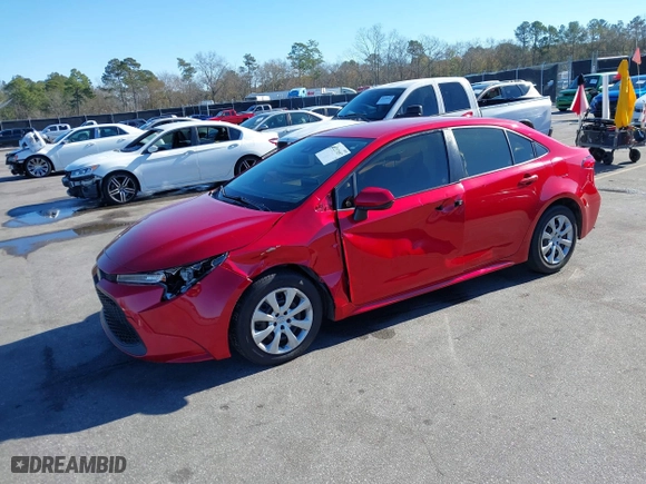 2020 Toyota Corolla LE with VIN JTDEPRAE6LJ009686, listed as a IAAI auction lot 41217057 with 83,311 mi miles. Bid and sale history available at carsss.com. Image 18.