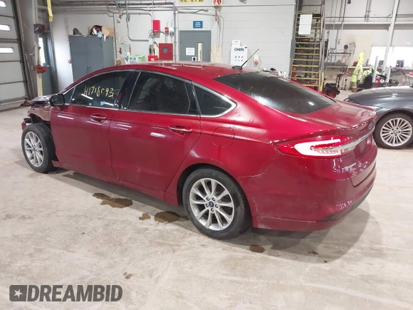 2017 Ford Fusion SE with VIN 3FA6P0HD2HR156040, listed as a IAAI auction lot 41718093 with 48,118 mi miles. Bid and sale history available at carsss.com. Image 3.