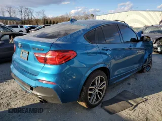 2017 BMW X4 M40i z VIN 5UXXW7C35H0U26255, wystawiony jako Copart lot #41468925 z przebiegiem 106 786 mil mil oraz Szkoda całkowita • Salvage title. Historia ofert i sprzedaży dostępna na DreamBid. Obrazek 3.