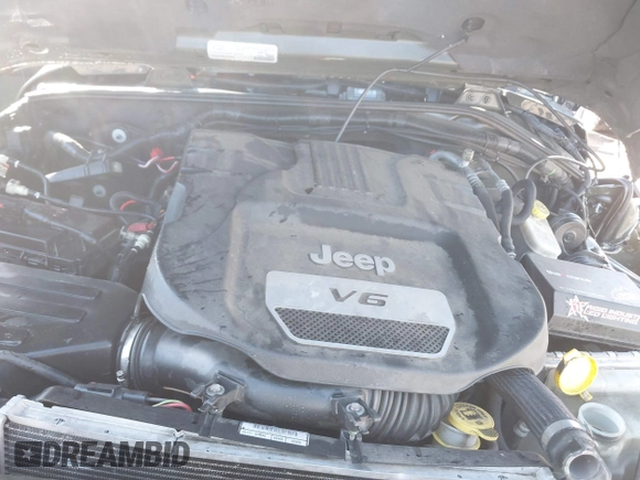 2015 Jeep Wrangler Unlimited Rubicon with VIN 1C4BJWFG0FL623431, listed as a IAAI auction lot 41651317 with 105,508 mi miles. Bid and sale history available at carsss.com. Image 10.