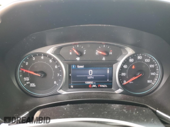 2020 Chevrolet Equinox LT with VIN 2GNAXUEV8L6189480, listed as a Copart auction lot 48787435 with 109,850 mi miles and Salvage Title. Bid and sale history available at DreamBid. Image 9.