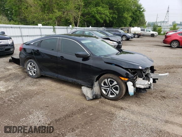 2017 Honda Civic LX z VIN 2HGFC2F55HH030250, wystawiony jako Copart lot #59228905 z przebiegiem 148 692 mil mil oraz Szkoda całkowita • Salvage title. Historia ofert i sprzedaży dostępna na DreamBid. Obrazek 4.