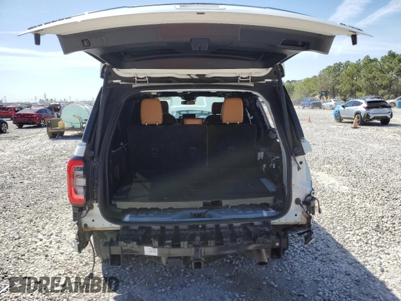 2022 Ford Expedition Max Platinum with VIN 1FMJK1LTXNEA08011, listed as a Copart auction lot 47291145 with 57,095 mi miles and Clean title. Bid and sale history available at DreamBid. Image 6.