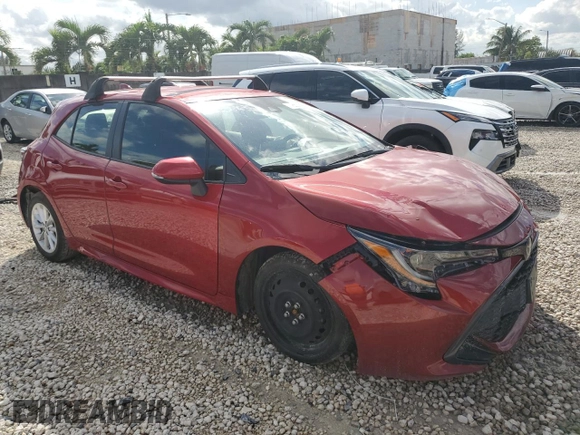 2021 Toyota Corolla Hatchback SE with VIN JTND4MBE6M3129379, listed as a Copart auction lot 77850144 with 48,435 mi miles and Salvage Title. Bid and sale history available at carsss.com. Image 4.