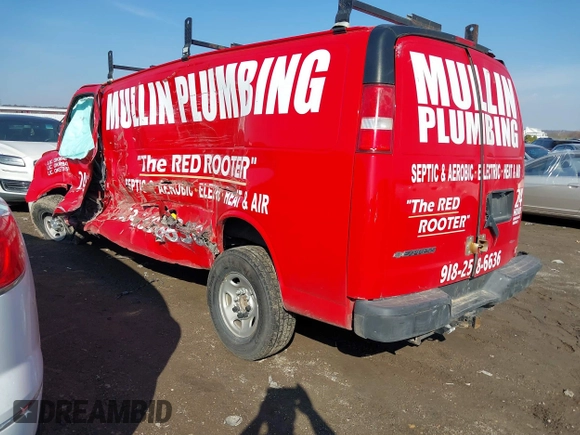2017 Chevrolet Express Cargo with VIN 1GCZGHFG9H1143749, listed as a IAAI auction lot 41482229 with 234,220 mi miles and . Bid and sale history available at DreamBid. Image 3.