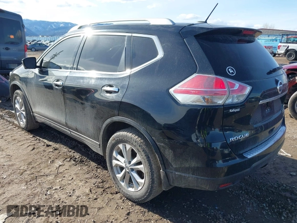 2015 Nissan Rogue SL with VIN 5N1AT2MV6FC834127, listed as a IAAI auction lot 41686500 with 156,810 mi miles and . Bid and sale history available at carsss.com. Image 3.