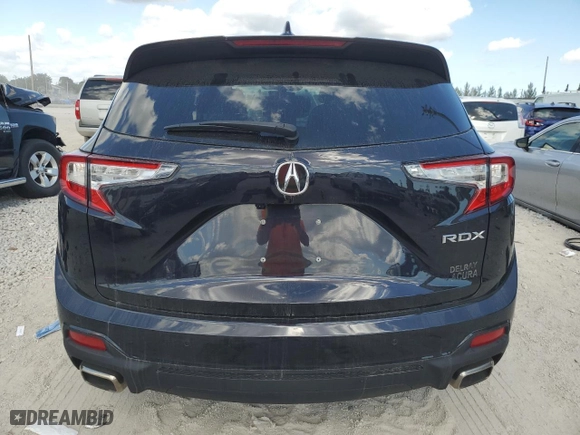 2022 Acura RDX w/Technology Package with VIN 5J8TC1H51NL004933, listed as a Copart auction lot 42537555 with 26,495 mi miles and Salvage Title. Bid and sale history available at carsss.com. Image 6.