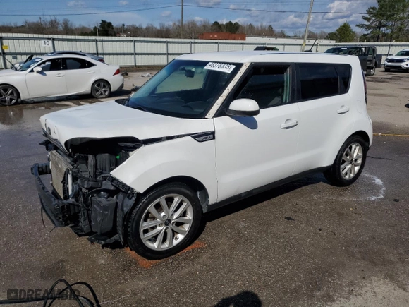 2019 Kia Soul + with VIN KNDJP3A57K7012958, listed as a Copart auction lot 48378335 with 92,332 mi miles and Salvage Title. Bid and sale history available at carsss.com. Image 1.