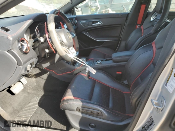 2015 Mercedes-Benz CLA 45 AMG with VIN WDDSJ5CB0FN198211, listed as a Copart auction lot 74825184 with 98,181 mi miles and Salvage Title. Bid and sale history available at DreamBid. Image 7.