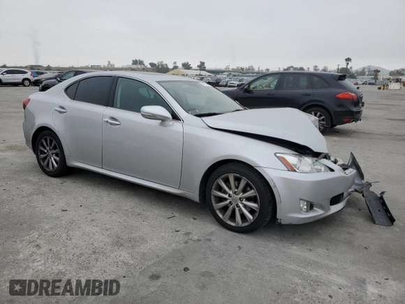 2010 Lexus IS 250 with VIN JTHBF5C24A5110506, listed as a Copart auction lot 52931455 with 117,942 mi miles and Salvage Title. Bid and sale history available at DreamBid. Image 4.