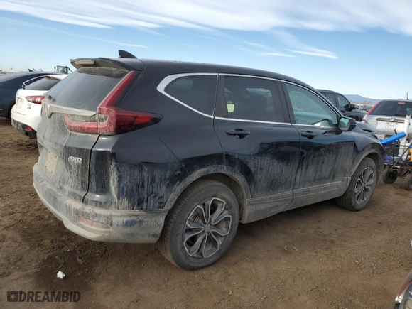 2020 Honda CR-V EX with VIN 5J6RW2H59LA014747, listed as a Copart auction lot 48422505 with 72,109 mi miles and Salvage Title. Bid and sale history available at carsss.com. Image 3.