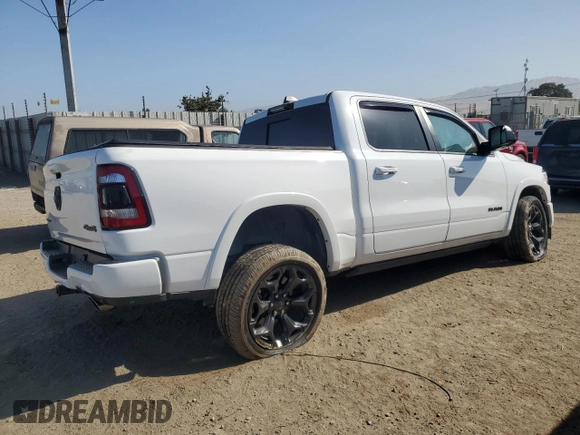 2022 Ram 1500 Limited with VIN 1C6SRFHT7NN175797, listed as a Copart auction lot 61062945 with 30,490 mi miles and Salvage title. Bid and sale history available at DreamBid. Image 3.