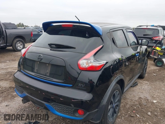 2015 Nissan Juke S with VIN JN8AF5MR3FT508225, listed as a IAAI auction lot 41066571 with 131,319 mi miles. Bid and sale history available at carsss.com. Image 4.