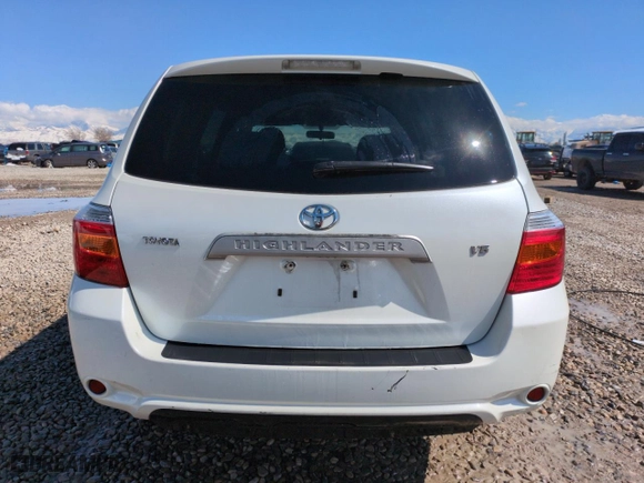 2008 Toyota Highlander with VIN JTEDS41A082044442, listed as a Copart auction lot 48958075 with 217,023 mi miles and Salvage Title. Bid and sale history available at carsss.com. Image 6.