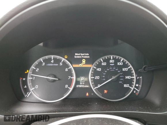 2019 Acura ILX w/Premium Pkg with VIN 19UDE2F71KA005810, listed as a Copart auction lot 49830995 with 70,892 mi miles and Salvage Title. Bid and sale history available at carsss.com. Image 9.