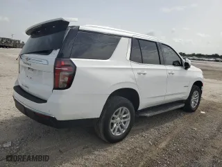 2021 Chevrolet Tahoe LS with VIN 1GNSCMKD7MR494339, listed as a Copart auction lot 62408244 with 26,690 mi miles and Salvage Title. Bid and sale history available at carsss.com. Image 3.