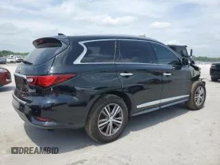 2019 Infiniti QX60 Luxe z VIN 5N1DL0MM7KC521610, wystawiony jako Copart lot #55077355 z przebiegiem 54 561 mil mil oraz Szkody całkowita. Historia ofert i sprzedaży dostępna na DreamBid. Obrazek 3.