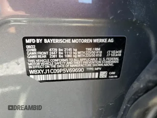 2023 BMW X2 xDrive28i with VIN WBXYJ1C09P5V69690, listed as a Copart auction lot 61105753 with 16,768 mi miles. Bid and sale history available at carsss.com. Image 13.
