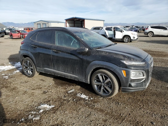 2021 Hyundai Kona Ultimate with VIN KM8K5CA54MU748847, listed as a Copart auction lot 82665484 with 49,523 mi miles and Salvage Title. Bid and sale history available at carsss.com. Image 4.