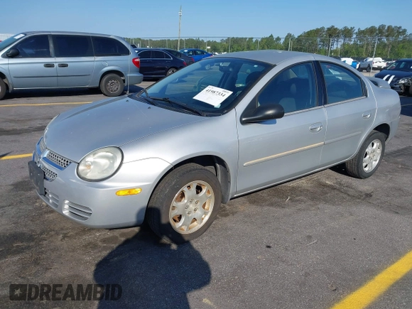 2005 Dodge Neon SXT with VIN 1B3ES56C75D266728, listed as a IAAI auction lot 41987334 with 138,901 mi miles. Bid and sale history available at carsss.com. Image 2.