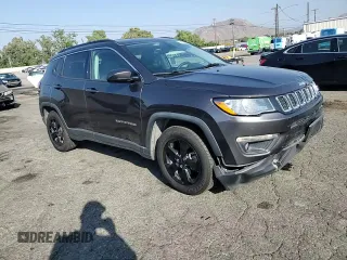 2017 Jeep Compass Latitude with VIN 3C4NJCBB0HT647547, listed as a Copart auction lot 59615635 with 53,827 mi miles and Salvage title. Bid and sale history available at DreamBid. Image 14.