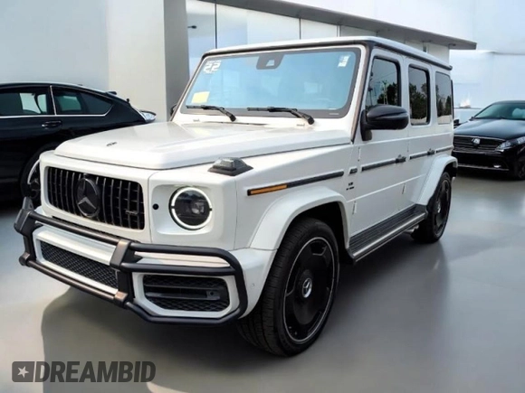 2022 Mercedes-Benz G 63 AMG z VIN W1NYC7HJ1NX453XXX, wystawiony jako Copart lot #60002315 z przebiegiem 17 560 mil mil oraz Czysty tytuł • Clean title. Historia ofert i sprzedaży dostępna na DreamBid. Obrazek 2.
