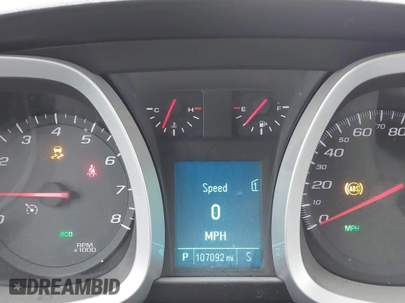2012 Chevrolet Equinox LTZ with VIN 2GNFLGEK0C6316974, listed as a IAAI auction lot 41300543 with 107,092 mi miles. Bid and sale history available at carsss.com. Image 7.