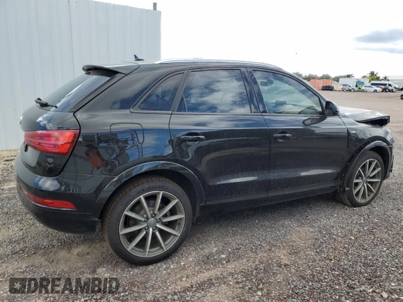 2018 Audi Q3 Premium Plus with VIN WA1JCCFS0JR011688, listed as a Copart auction lot 50661435 with 48,602 mi miles and Clean title. Bid and sale history available at DreamBid. Image 3.