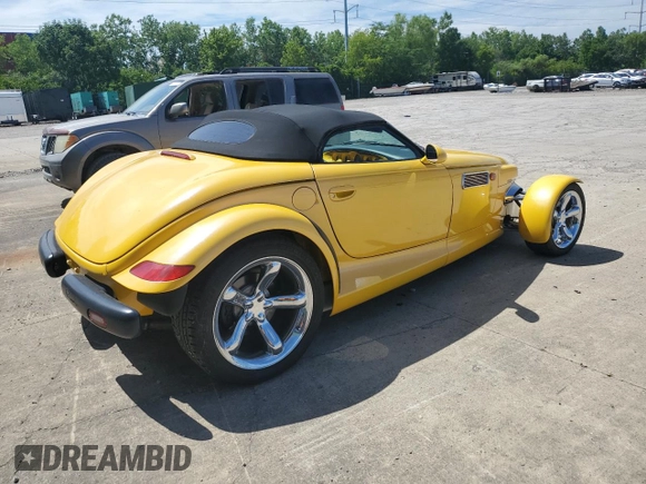 2000 Plymouth Prowler z VIN 1P3EW65G4YV605652, wystawiony jako Copart lot #61837594 z przebiegiem 130 326 mil mil oraz Tytuł czysty. Historia ofert i sprzedaży dostępna na DreamBid. Obrazek 3.