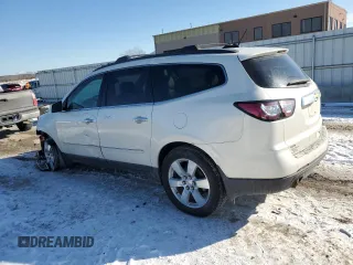 2015 Chevrolet Traverse LTZ with VIN 1GNKVJKD0FJ270355, listed as a Copart auction lot 46462145 with 146,990 mi miles and Salvage Title. Bid and sale history available at DreamBid. Image 2.