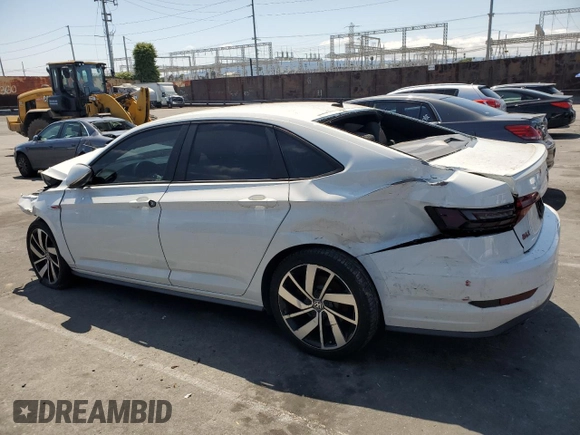 2019 Volkswagen Jetta GLI S with VIN 3VW6T7BU7KM192797, listed as a Copart auction lot 55628475 with 95,591 mi miles and Salvage Title. Bid and sale history available at DreamBid. Image 2.