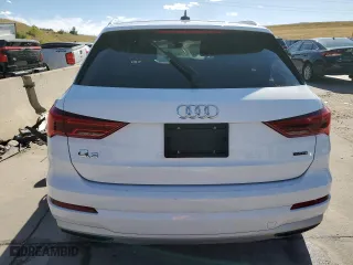 2021 Audi Q3 Premium with VIN WA1AUCF38M1067676, listed as a Copart auction lot 71621704 with 77,395 mi miles and Salvage Title. Bid and sale history available at carsss.com. Image 6.