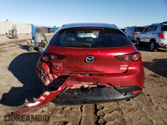 2021 Mazda Mazda3 Hatchback Preferred with VIN JM1BPBLL8M1403634, listed as a Copart auction lot 81072454 with 34,527 mi miles and Salvage Title. Bid and sale history available at carsss.com. Image 6.