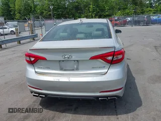 2015 Hyundai Sonata Sport with VIN 5NPE34AB1FH093398, listed as a IAAI auction lot 42178214 with 172,018 mi miles and . Bid and sale history available at carsss.com. Image 16.