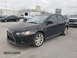 2013 Mitsubishi Lancer GT with VIN JA32U8FW8DU006424, listed as a Copart auction lot 44709515 with 127,900 mi miles and Salvage Title. Bid and sale history available at carsss.com. Image 1.