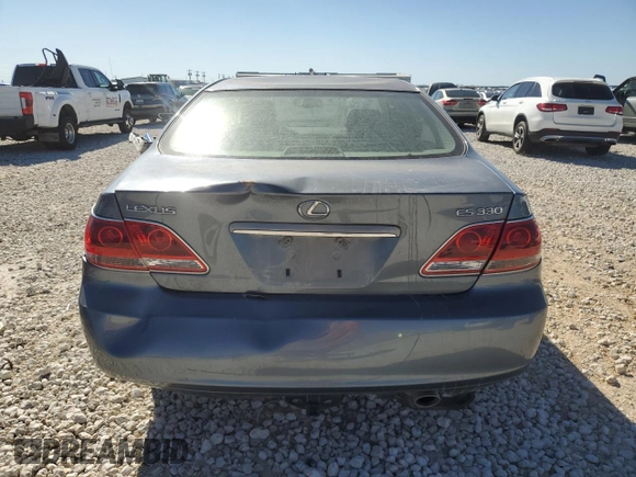 2005 Lexus ES 330 with VIN JTHBA30G055079618, listed as a Copart auction lot 46855205 with 80,313 mi miles and Salvage Title. Bid and sale history available at carsss.com. Image 6.