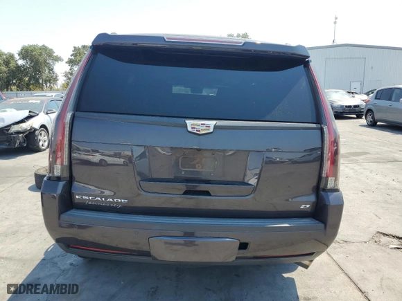 2015 Cadillac Escalade Platinum with VIN 1GYS4PKJ1FR745494, listed as a Copart auction lot 62499954 with 45,049 mi miles and Salvage Title. Bid and sale history available at carsss.com. Image 6.
