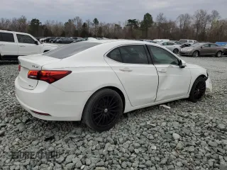2015 Acura TLX V6 Tech with VIN 19UUB3F58FA001921, listed as a Copart auction lot 48864025 with 105,155 mi miles and Salvage Title. Bid and sale history available at carsss.com. Image 3.