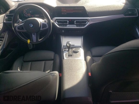 2021 BMW 3 Series M340i with VIN 3MW5U7J02M8B87249, listed as a Copart auction lot 79577354 with 43,373 mi miles and Salvage Title. Bid and sale history available at carsss.com. Image 8.