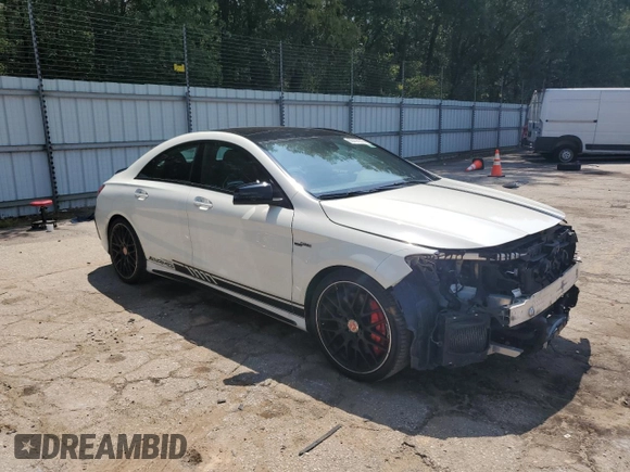 2017 Mercedes-Benz CLA 45 AMG with VIN WDDSJ5CB0HN430339, listed as a Copart auction lot 63767213 with 64,402 mi miles and . Bid and sale history available at DreamBid. Image 4.