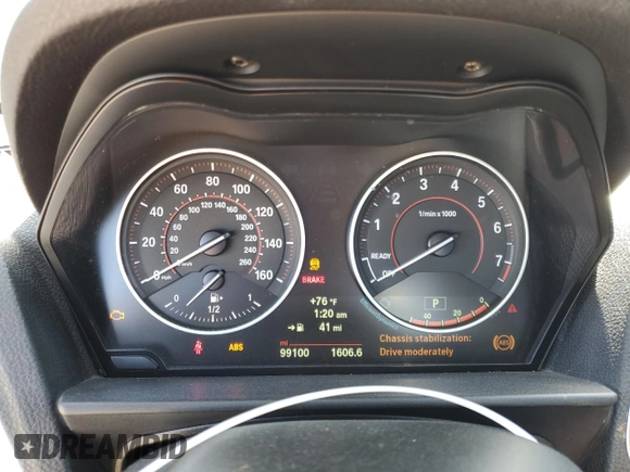2016 BMW 2 Series M235i with VIN WBA1J7C56GV359624, listed as a Copart auction lot 43569464 with 99,100 mi miles. Bid and sale history available at carsss.com. Image 9.