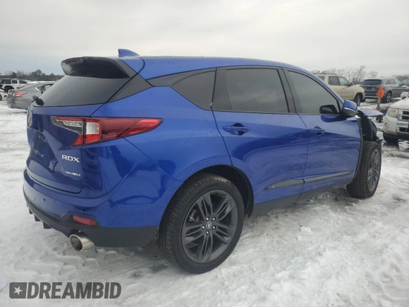 2024 Acura RDX w/A-Spec Package with VIN 5J8TC2H62RL035029, listed as a Copart auction lot 41500665 with 6,490 mi miles and Salvage title. Bid and sale history available at DreamBid. Image 3.
