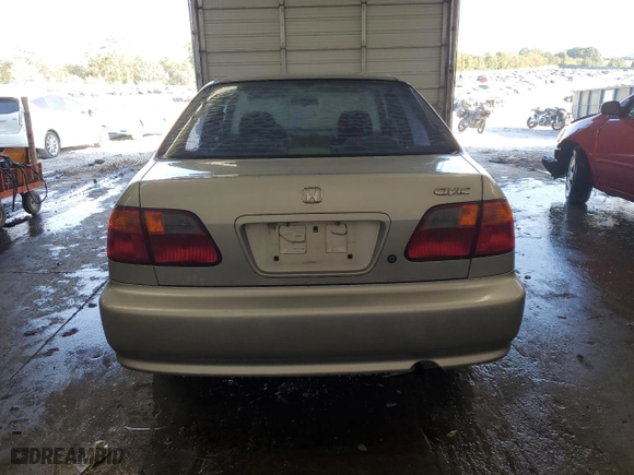 1999 Honda Civic VP with VIN 2HGEJ6617XH594440, listed as a Copart auction lot 70272194 with 200,639 mi miles and Salvage Title. Bid and sale history available at carsss.com. Image 6.
