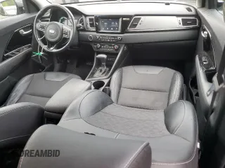 2017 Kia Niro Touring Launch Edition with VIN KNDCC3LC6H5096050, listed as a Copart auction lot 60700474 with 53,129 mi miles and Salvage Title. Bid and sale history available at carsss.com. Image 8.