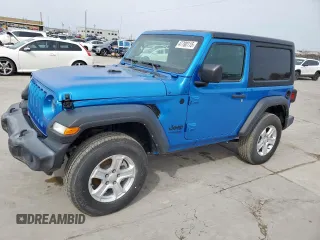 2021 Jeep Wrangler Sport S with VIN 1C4GJXAN0MW790739, listed as a Copart auction lot 47780115 with Not Provided miles and Salvage Title. Bid and sale history available at DreamBid. Image 1.