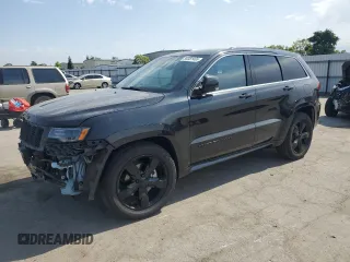 2016 Jeep Grand Cherokee Overland z VIN 1C4RJECG5GC358892, wystawiony jako Copart lot #59351465 z przebiegiem 57 841 mil mil oraz Szkoda całkowita • Salvage title. Historia ofert i sprzedaży dostępna na DreamBid. Obrazek 1.
