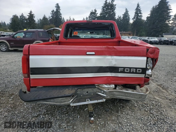 1993 Ford F-150 with VIN 1FTEX14N1PKA90772, listed as a Copart auction lot 75896734 with 0 mi miles and Salvage Title. Bid and sale history available at carsss.com. Image 6.