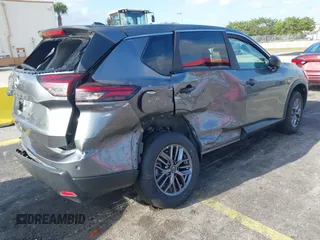2024 Nissan Rogue S with VIN 5N1BT3ABXRC714405, listed as a IAAI auction lot 41907684 with 23,643 mi miles. Bid and sale history available at carsss.com. Image 4.